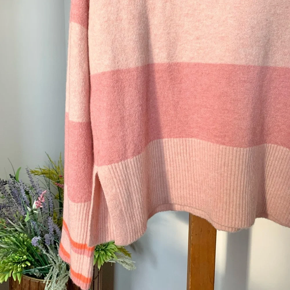 J Crew Supersoft Striped Boxy Turtleneck Sweater - Picture 7 of 16
